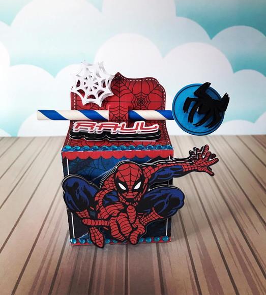 30 Caixinhas Tema Homem Aranha