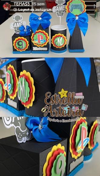 40 Caixinhas para Festa Tema Playstation