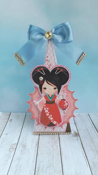 50 Caixinhas para Festa Tema Kokeshi