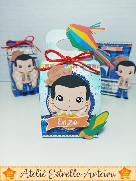 CAIXINHA PARA FESTA TEMA FESTA JUNINA