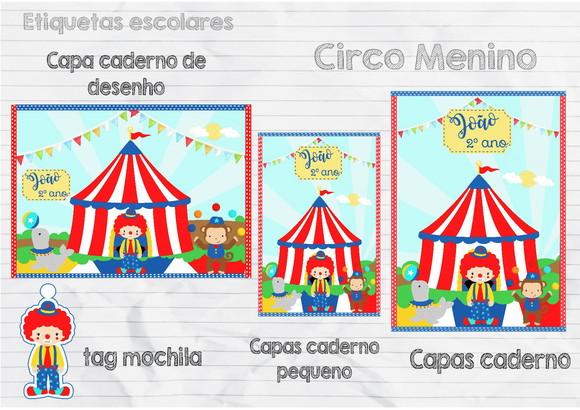 ETIQUETA ESCOLAR CIRCO