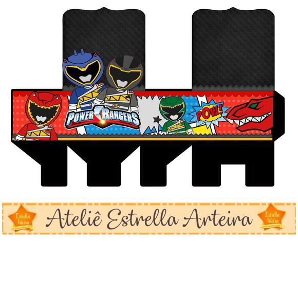 frete grátis - pacote 10 unid. CAIXINHA POWER RANGERS