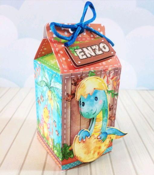 KIT 100 CAIXINHAS DINOSSAURO BABY