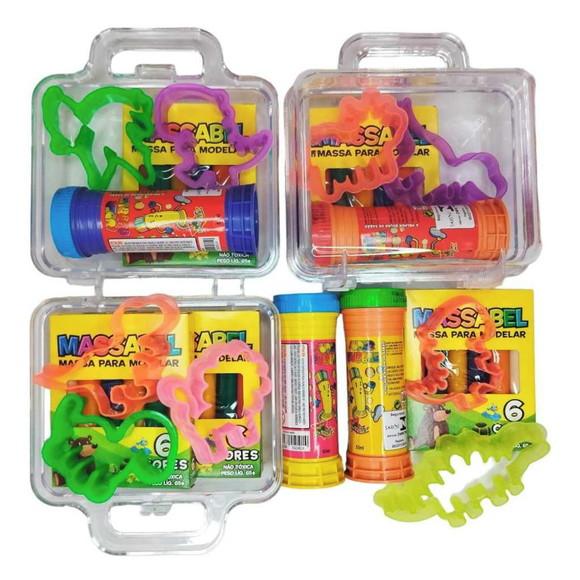 Kit 15 c/ Maleta + Bolha de Sabão + Cortador+ Massinha