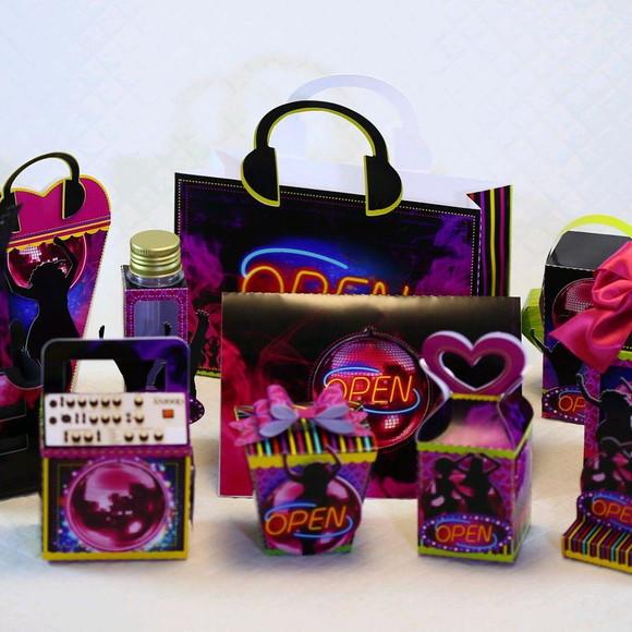 KIT 30 CAIXINHAS - BALADA NEON