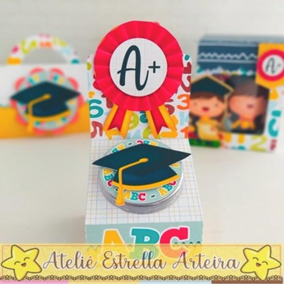 Kit 30 Caixinhas para Festa Tema Formatura Abc