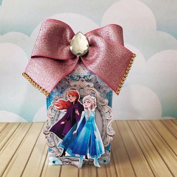 Kit 30 Caixinhas Para Festa Tema Frozen