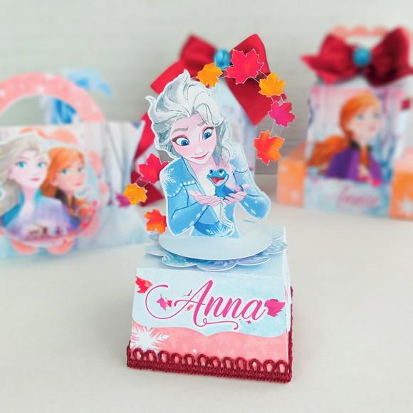 Kit 30 Caixinhas Para Festa Tema Frozen