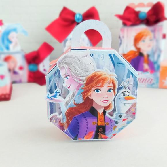 Kit 30 Caixinhas Para Festa Tema Frozen