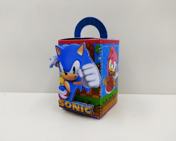Kit 30 Caixinhas para Festa Tema Sonic