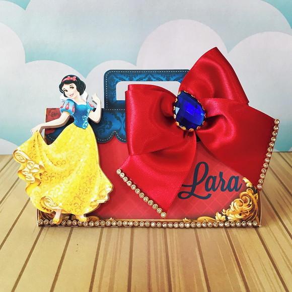 Kit 30 Caixinhas Tema Branca de Neve