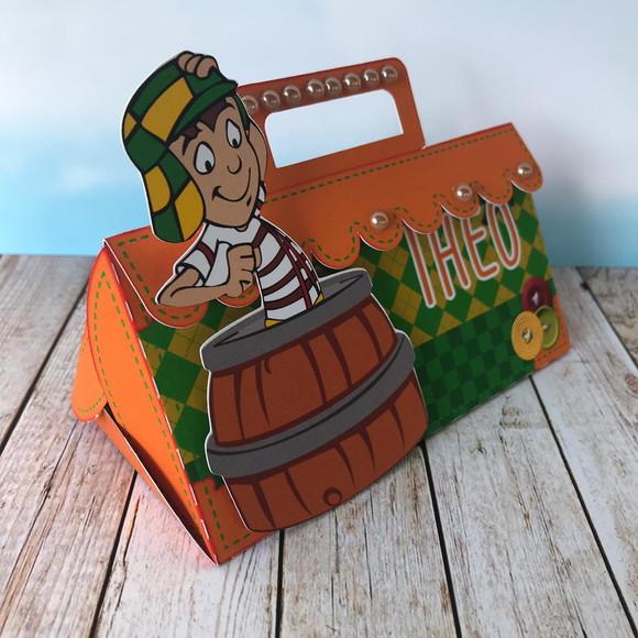 Kit 30 Caixinhas Tema Chaves
