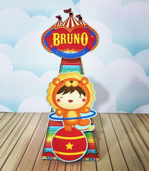 Kit 30 Caixinhas Tema Circo