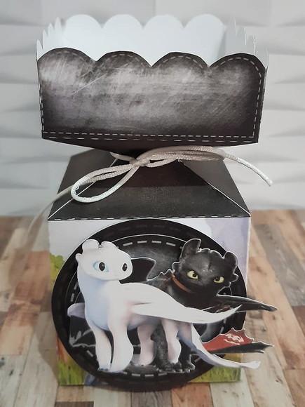 Kit 30 Caixinhas Tema Como Treinar Seu Dragão