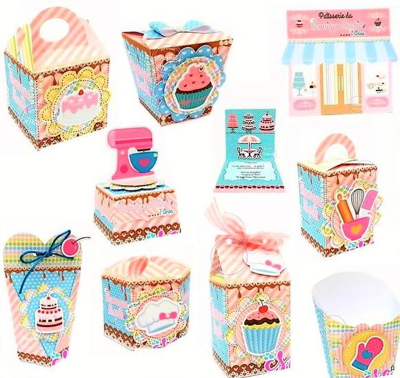 Kit 30 Caixinhas Tema Confeitaria