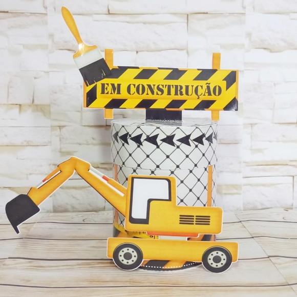 Kit 30 Caixinhas Tema Construção
