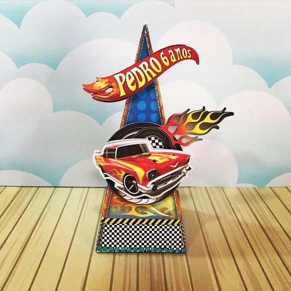 Kit 30 Caixinhas Tema Hotwheels