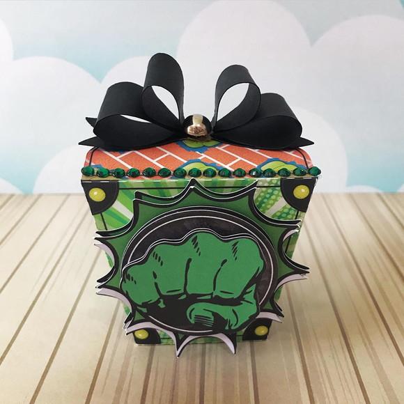 Kit 30 Caixinhas Tema Hulk