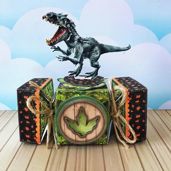 Kit 30 Caixinhas Tema Jurassic Park
