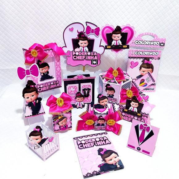 Kit 30 Caixinhas Tema Poderosa Chefinha