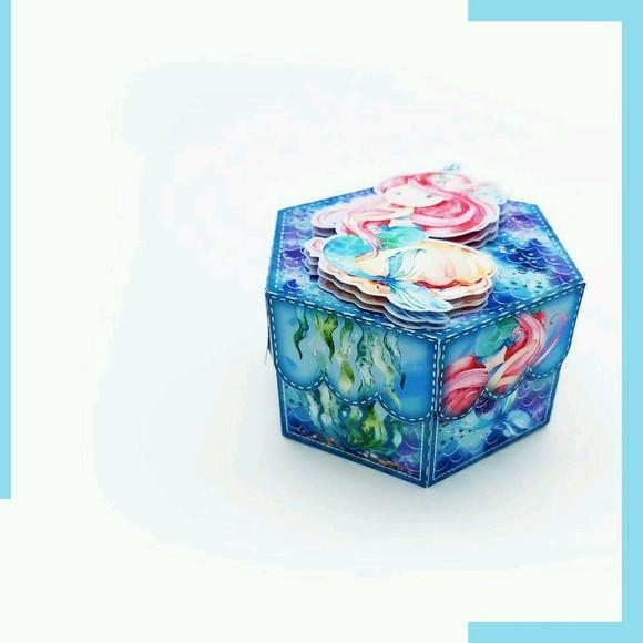 Kit 30 Caixinhas Tema Sereia