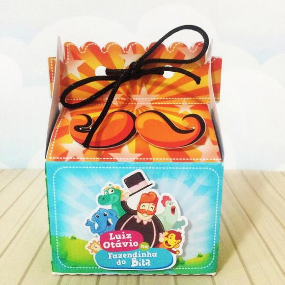 KIT 40 CAIXINHAS TEMA MUNDO BITA FAZENDINHA