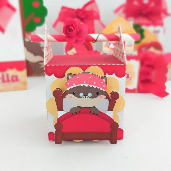 Kit 60 Caixinhas Para Festa Tema Chapeuzinho Vermelho