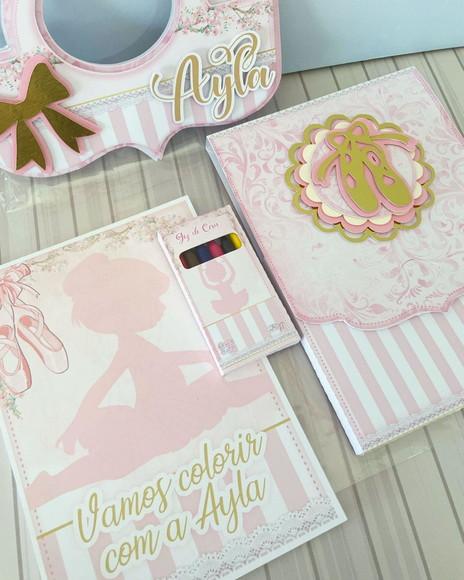 Kit de Colorir Tema Bailarina