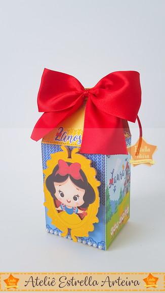 KIT FESTA 30 CAIXINHAS - BRANCA DE NEVE