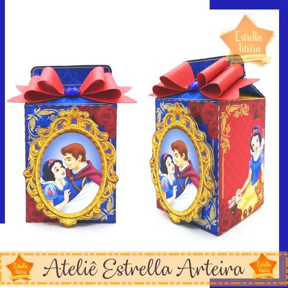 KIT FESTA 30 CAIXINHAS - BRANCA DE NEVE