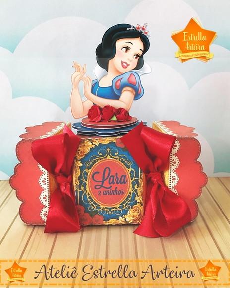 KIT FESTA 30 CAIXINHAS - BRANCA DE NEVE