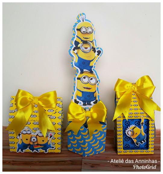 Kit Festa 30 Caixinhas - Minions