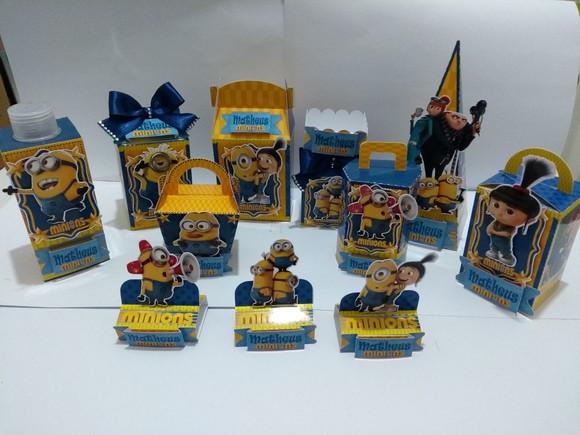 KIT FESTA 30 CAIXINHAS - MINIONS