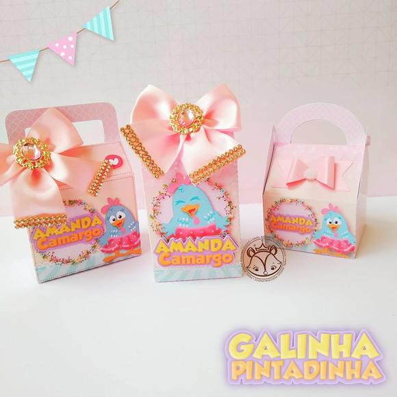 KIT FESTA 30 CAIXINHAS -GALINHA PINTADINHA CANDY 2