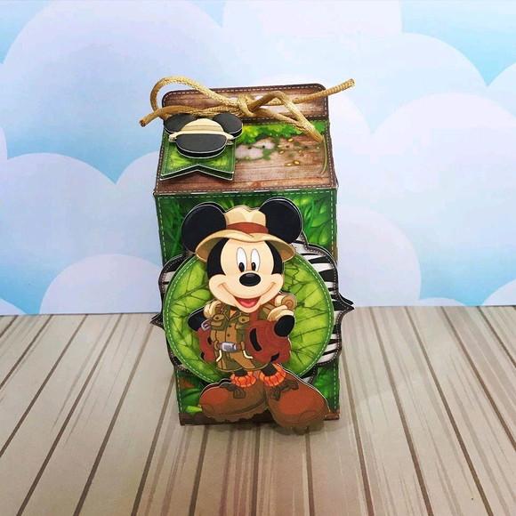 KIT FESTA 30 CAIXINHAS MICKEY SAFARI