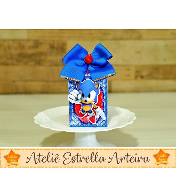 Kit Festa 40 Caixinhas - Sonic