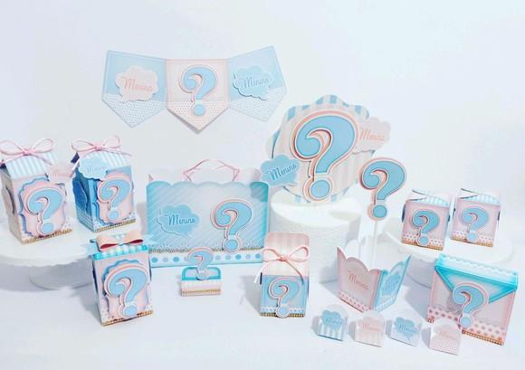KIT FESTA CHÁ REVELAÇÃO DE BEBÊ