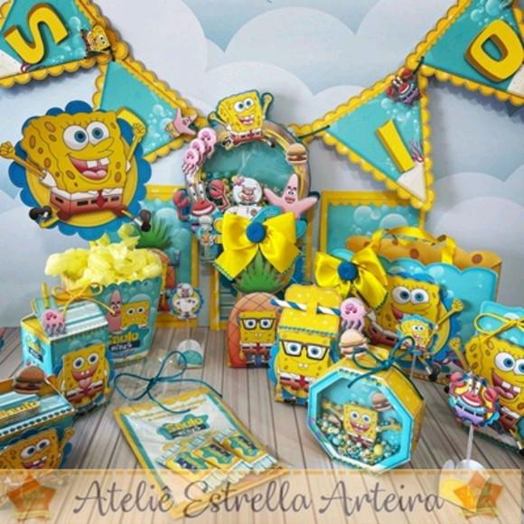 KIT FESTA COMPLETA BOB ESPONJA