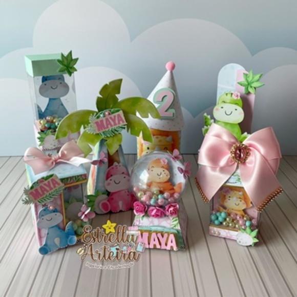 Kit Festa Completa Tema Dinossauro Menina