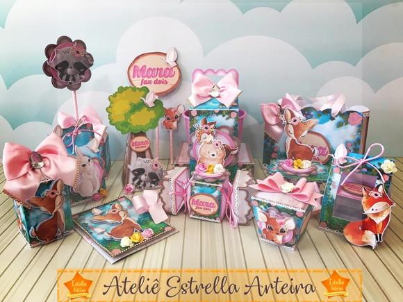 KIT FESTA COMPLETÃO- BOSQUE MENINA