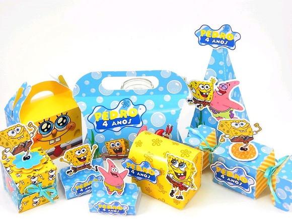KIT FESTA PERSONALIZADA BOB ESPONJA