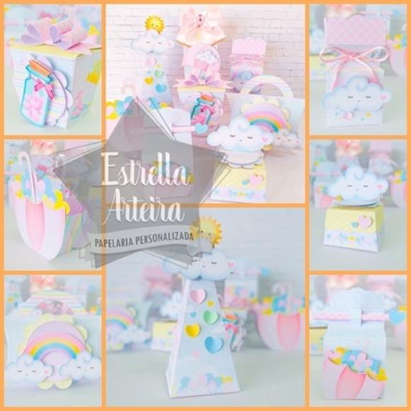 KIT FESTA PERSONALIZADA CHUVA DE AMOR