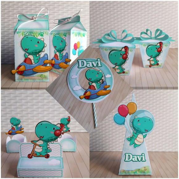 KIT FESTA PERSONALIZADA DINO BABY