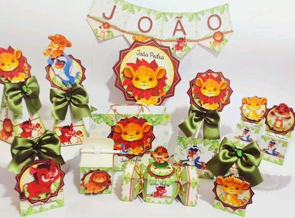 KIT FESTA PERSONALIZADA O REI LEÃO