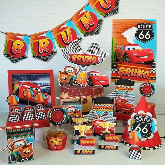 KIT FESTA SO UM BOLINHO CARROS