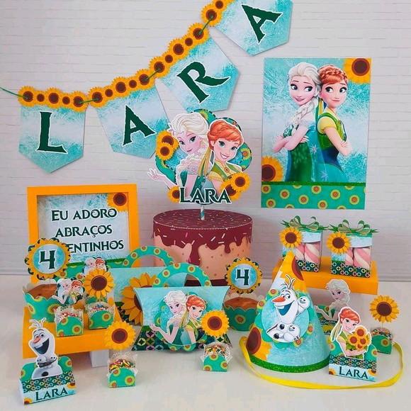 Kit Festa Só Um Bolinho Tema Frozen Fever