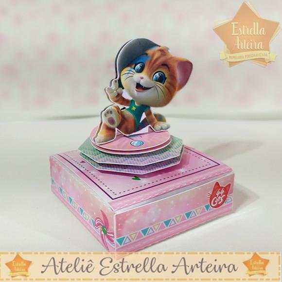 Porta Bis Duplo Tema 44 Gatos