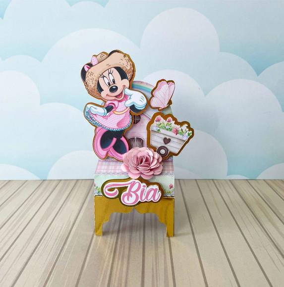 Porta Bis Duplo Tema Minnie Fazendeira