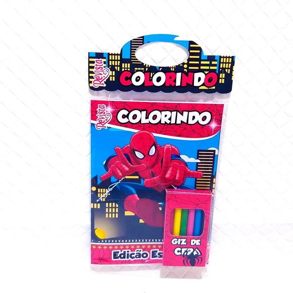 REVISTINHA PARA COLORIR TEMA HOMEM ARANHA