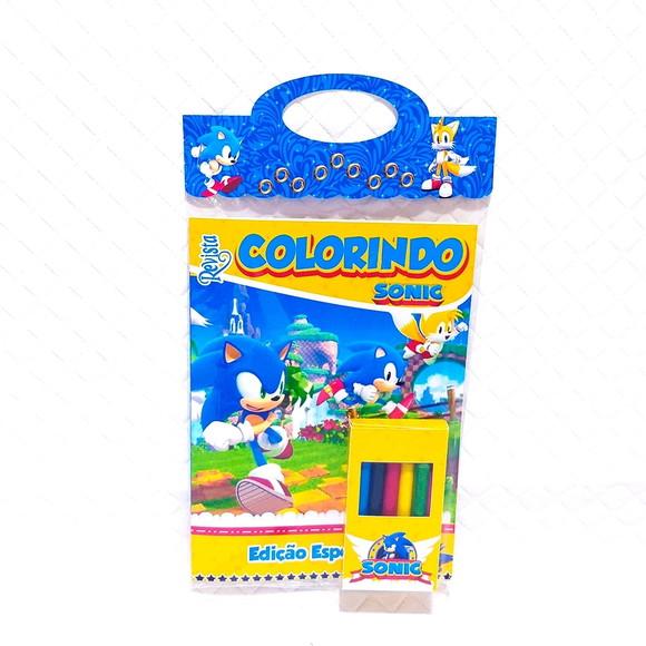 REVISTINHA PARA COLORIR TEMA SONIC